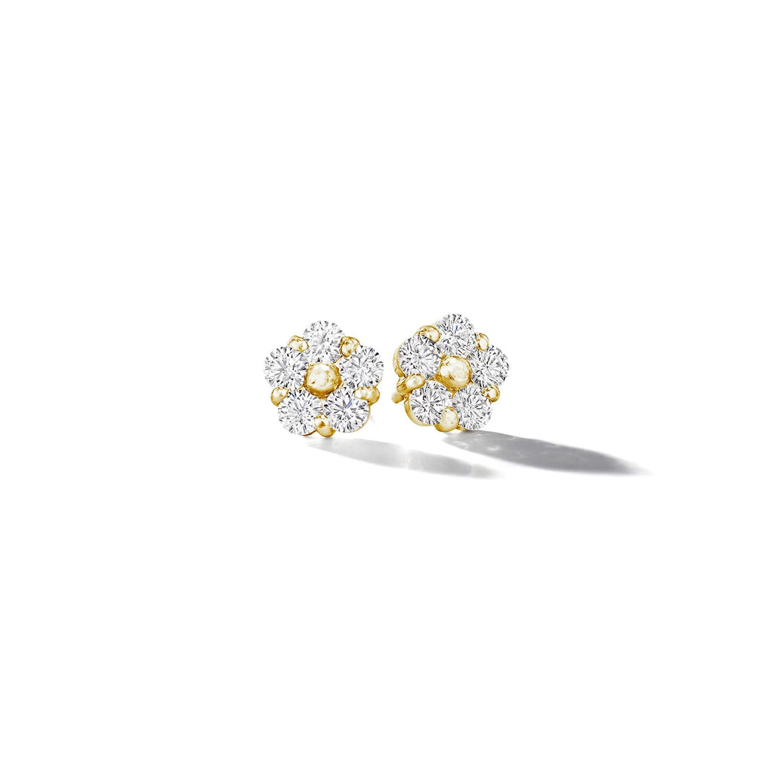 Anzia Flower Diamond Studs - Medium Mimi So