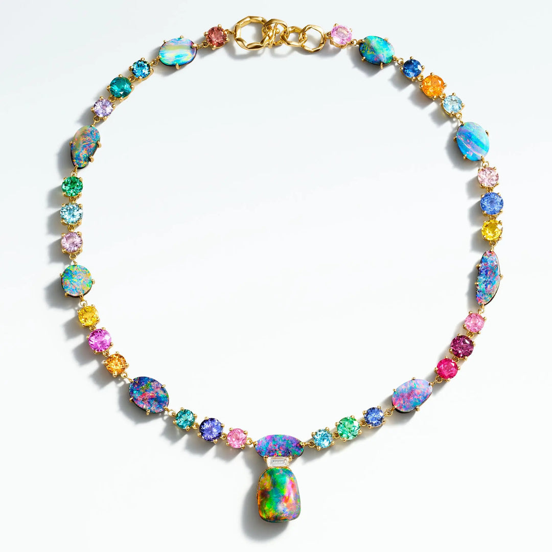 ZoZo Multicolor Gemstone Opal Necklace