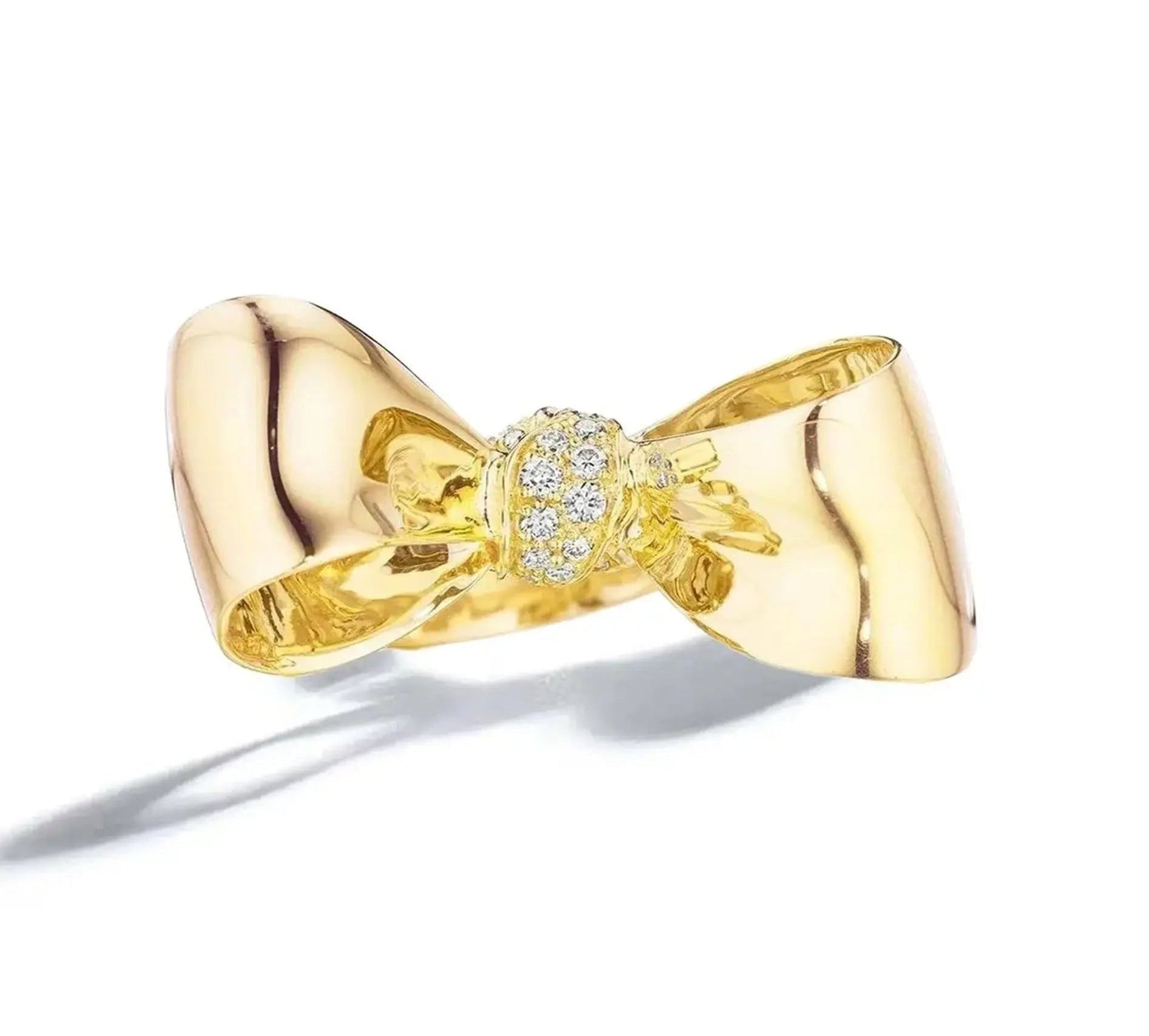 Bow-Diamond-Knot-Ring-_-Medium  display picture 1