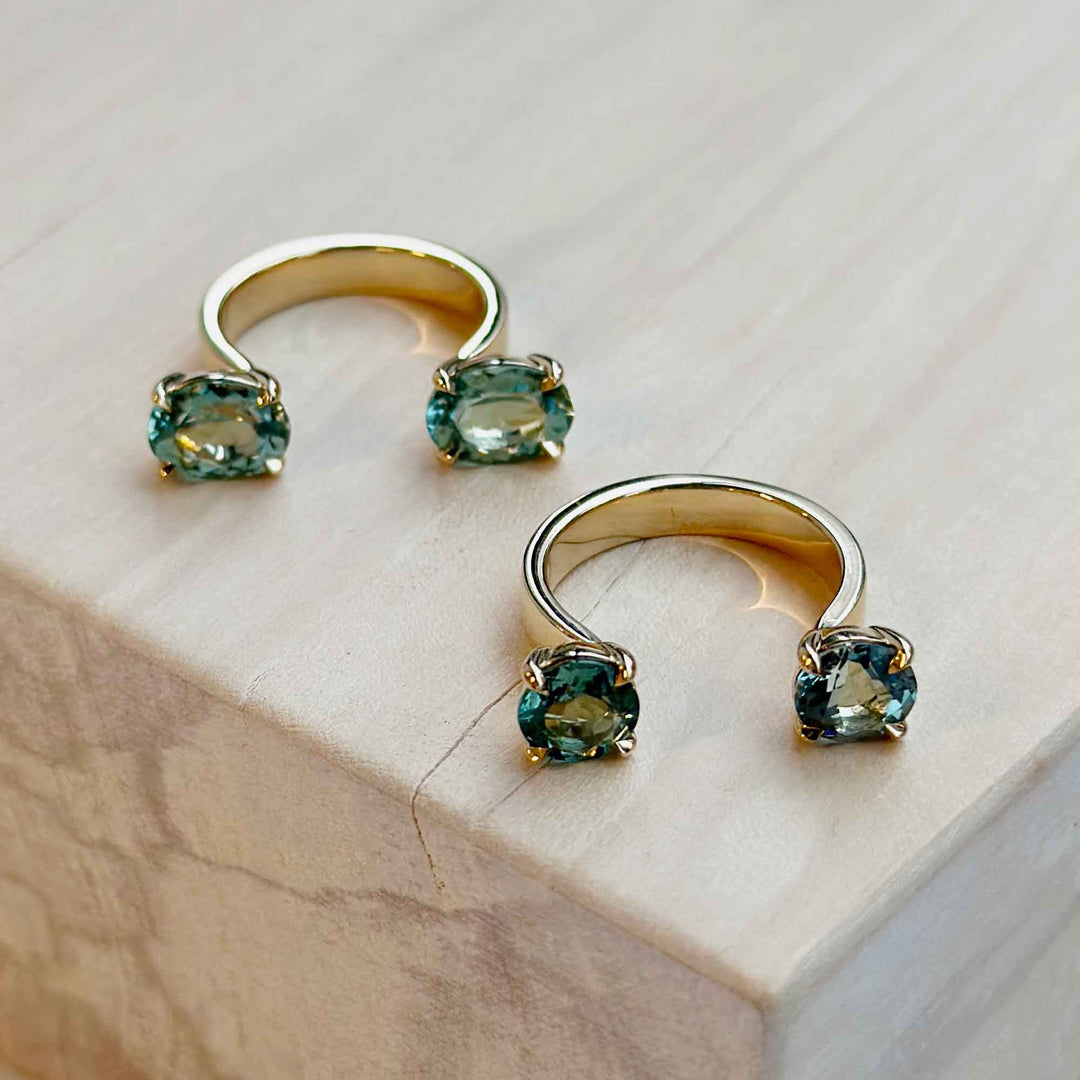 In-Between Oval Green Tourmaline Ring Mimi So