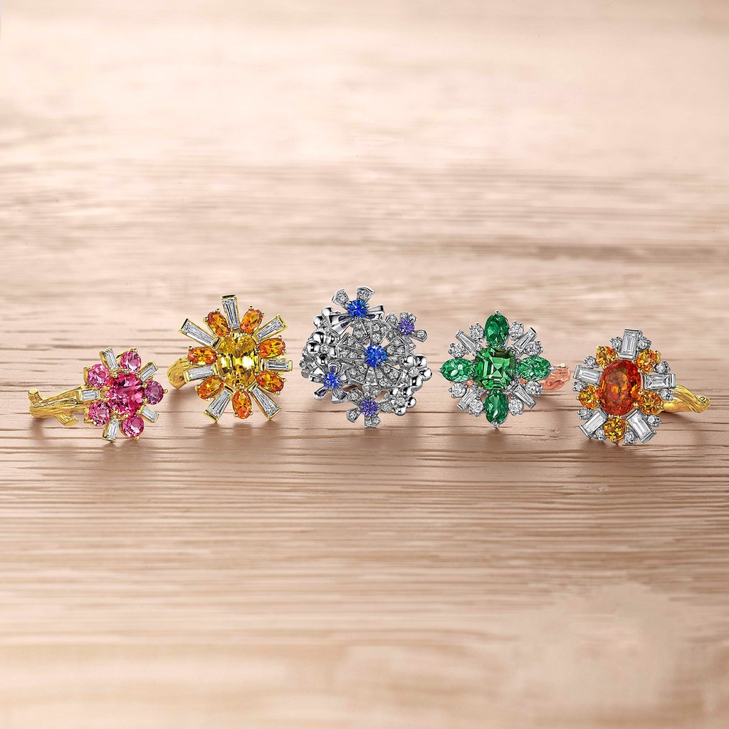 Wonderland Ballerina Citrine Sapphire Ring - Mimi So