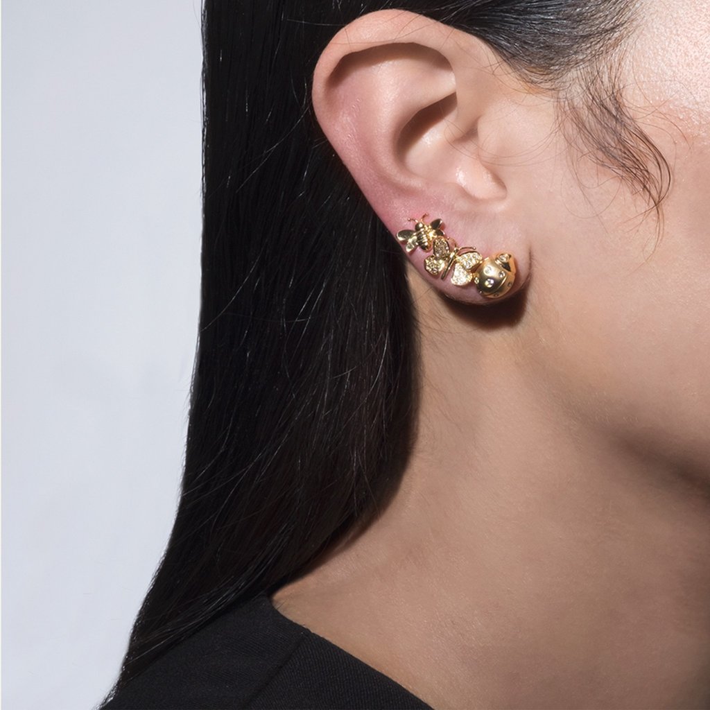 Wonderland Butterfly Diamond Single Stud