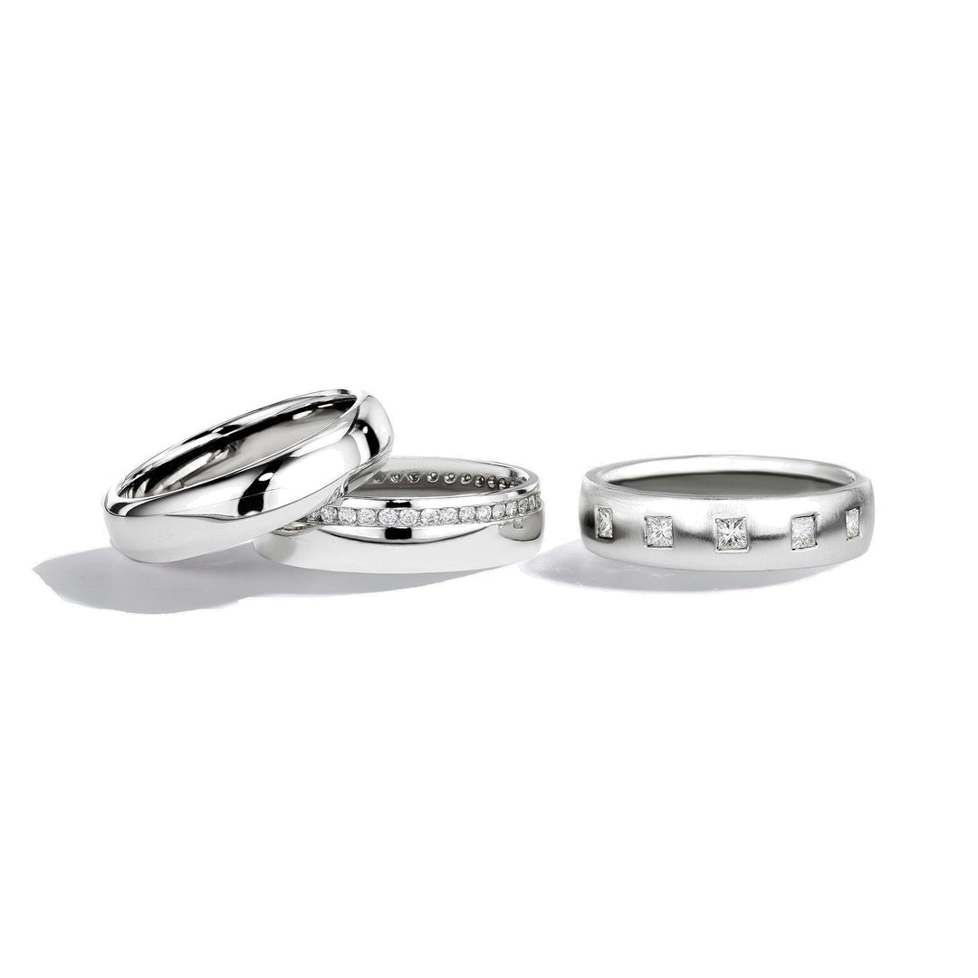 Men's Princess Cut 5-Diamond Band - Mimi So