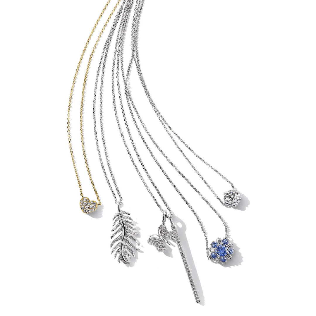 Wonderland Ballerina Flower Sapphire Necklace - Mimi So