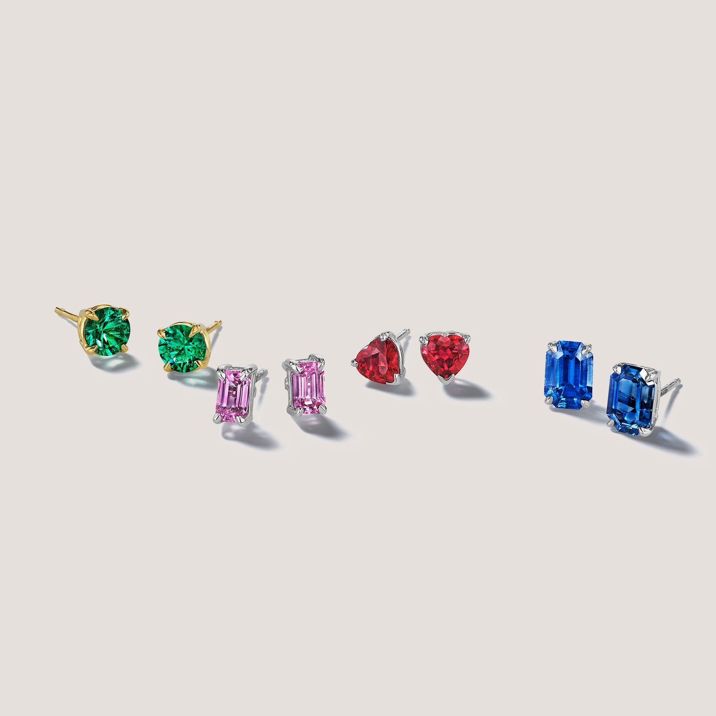 Mimi So Colorful Gemstone Stud Earrings