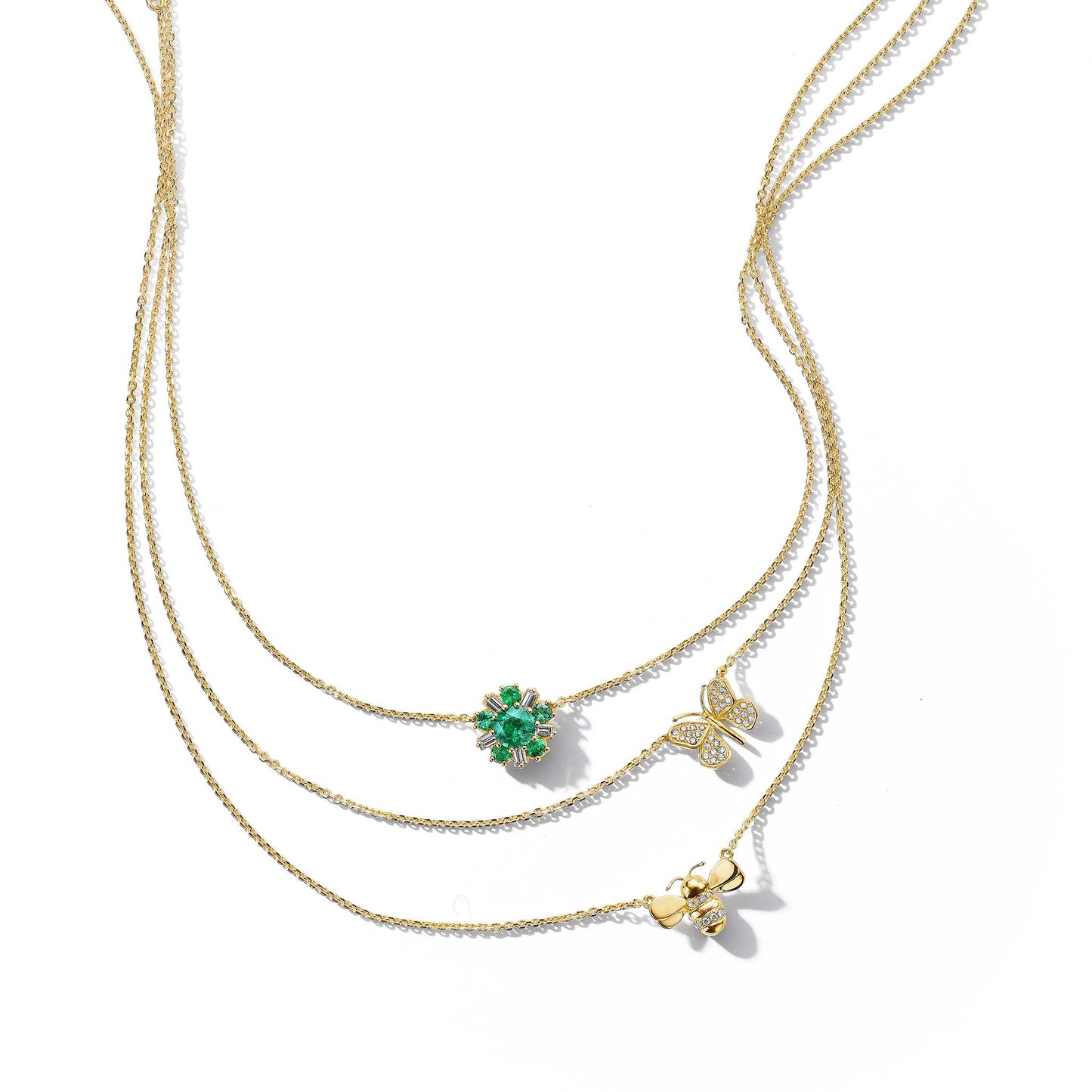 Wonderland Ballerina Flower Sapphire Necklace