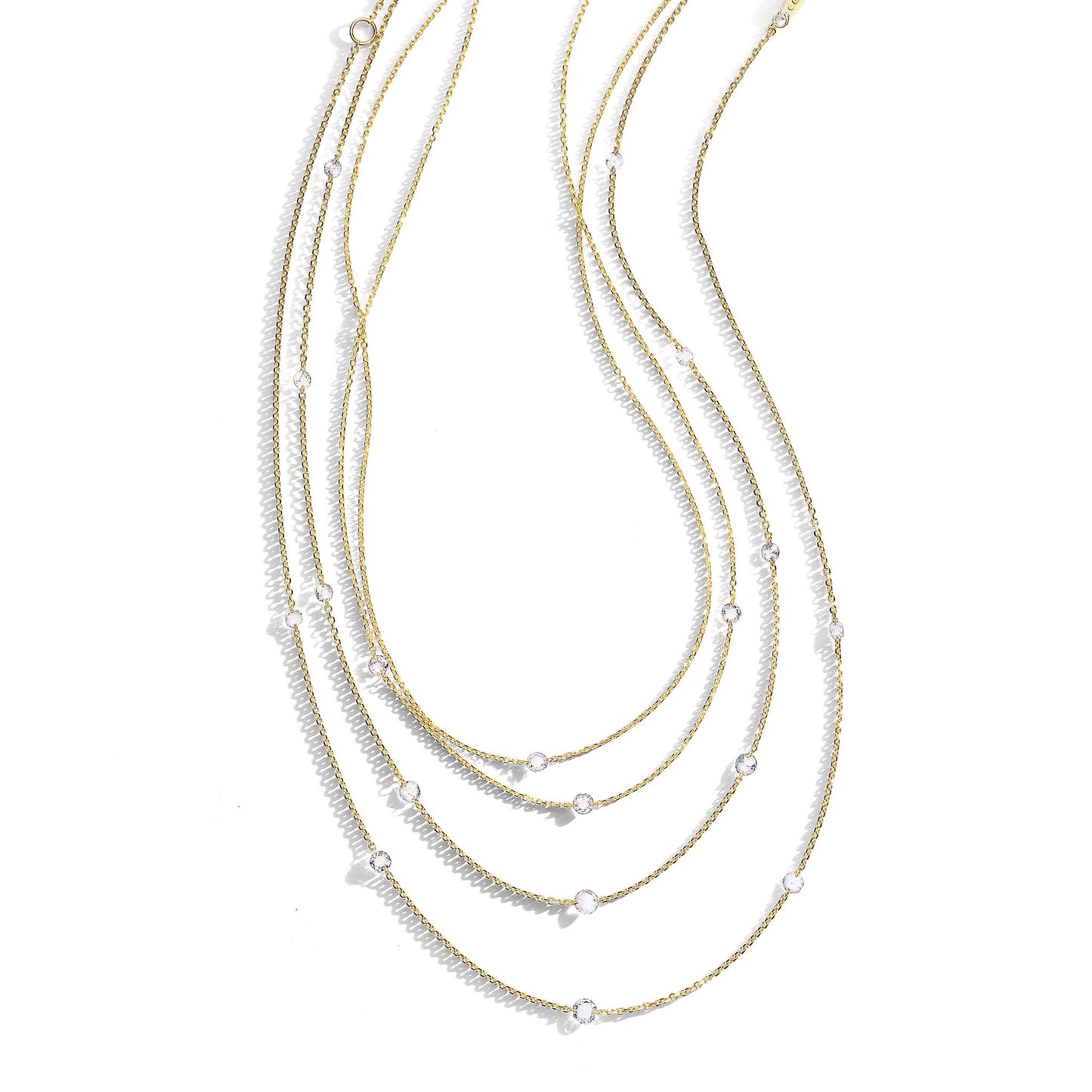 Mimi So Rosette Rose Cut Diamond Necklaces Group