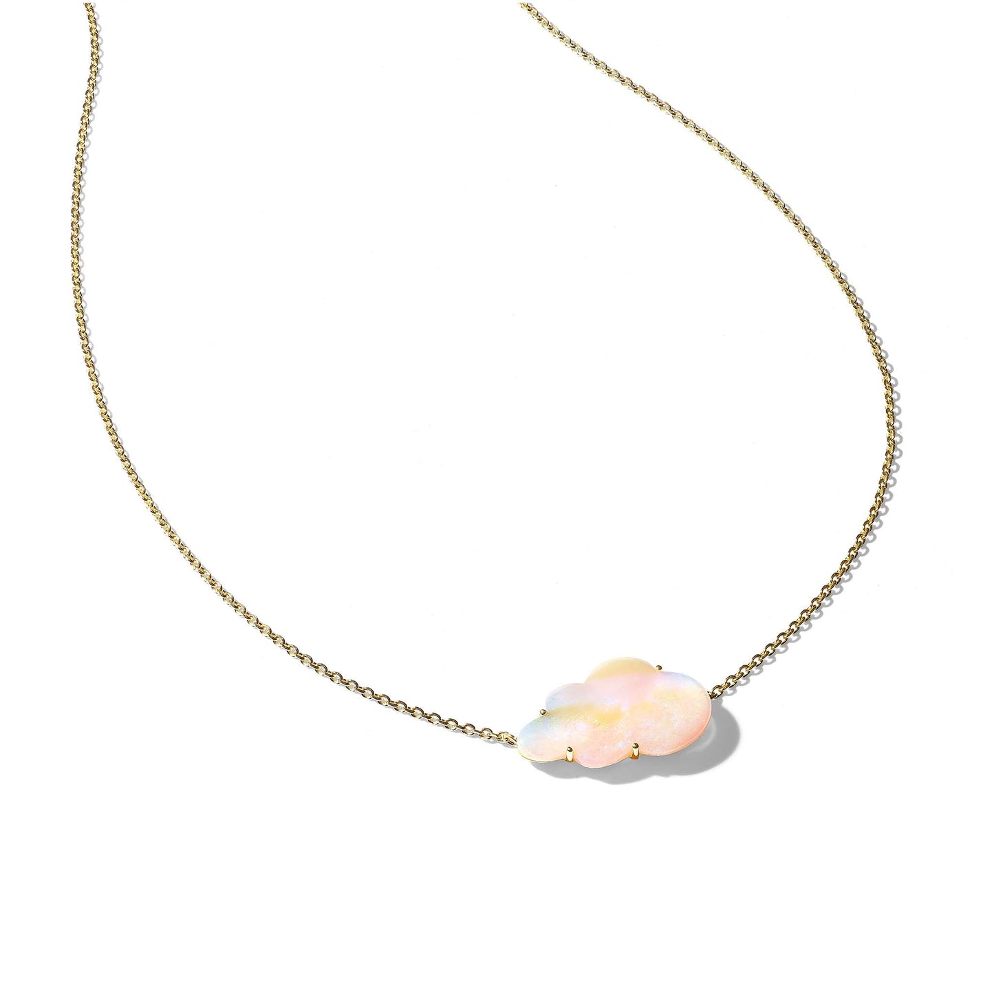 Mimi So Cloud Opal Necklace - Large 18k Yellow Gold