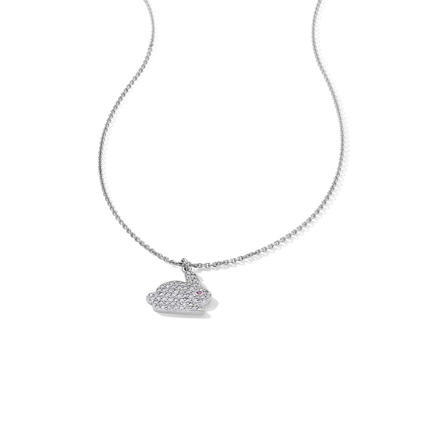 Wonderland Bunny Pendant Necklace Mimi So