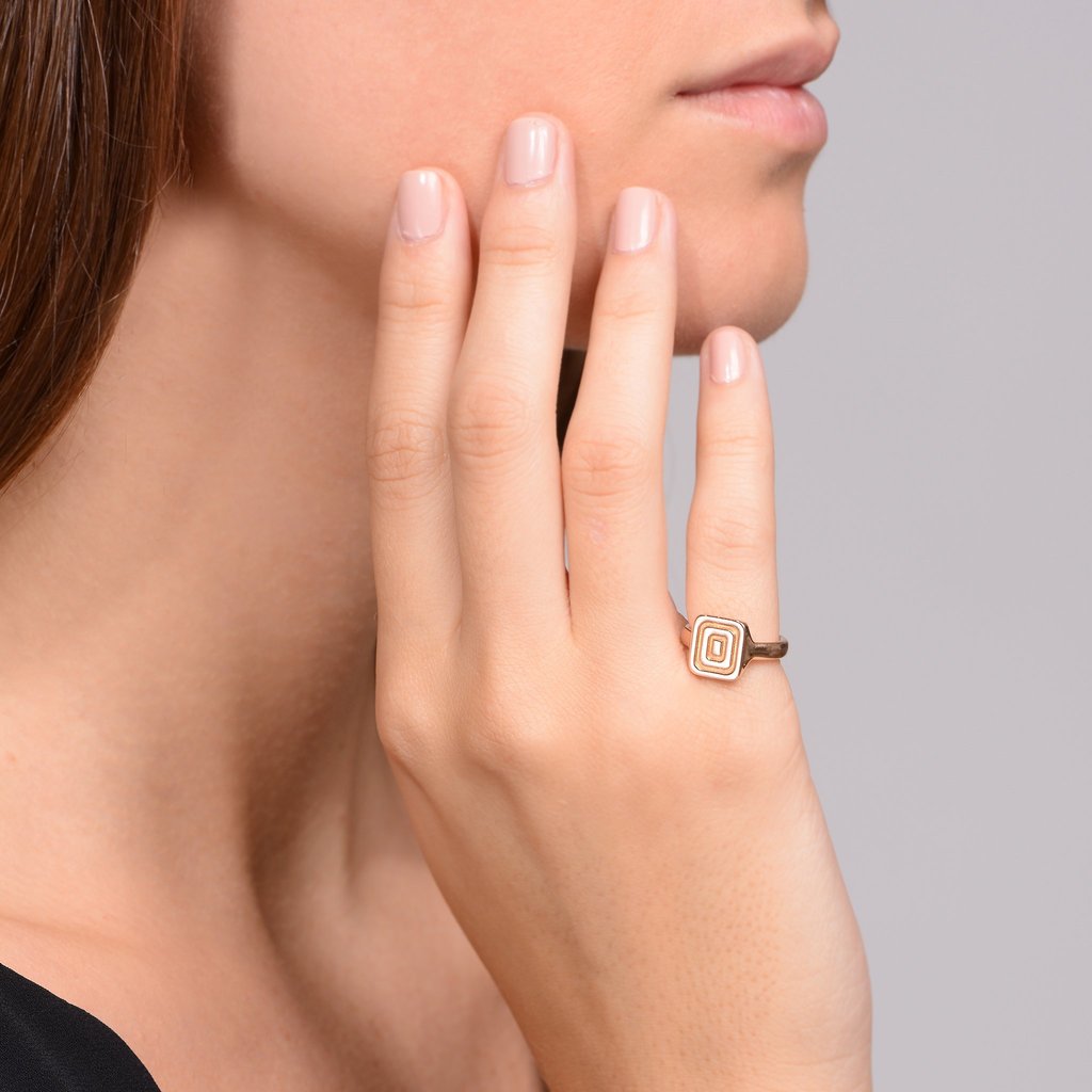 Piece Icon Signet Ring - Mimi So