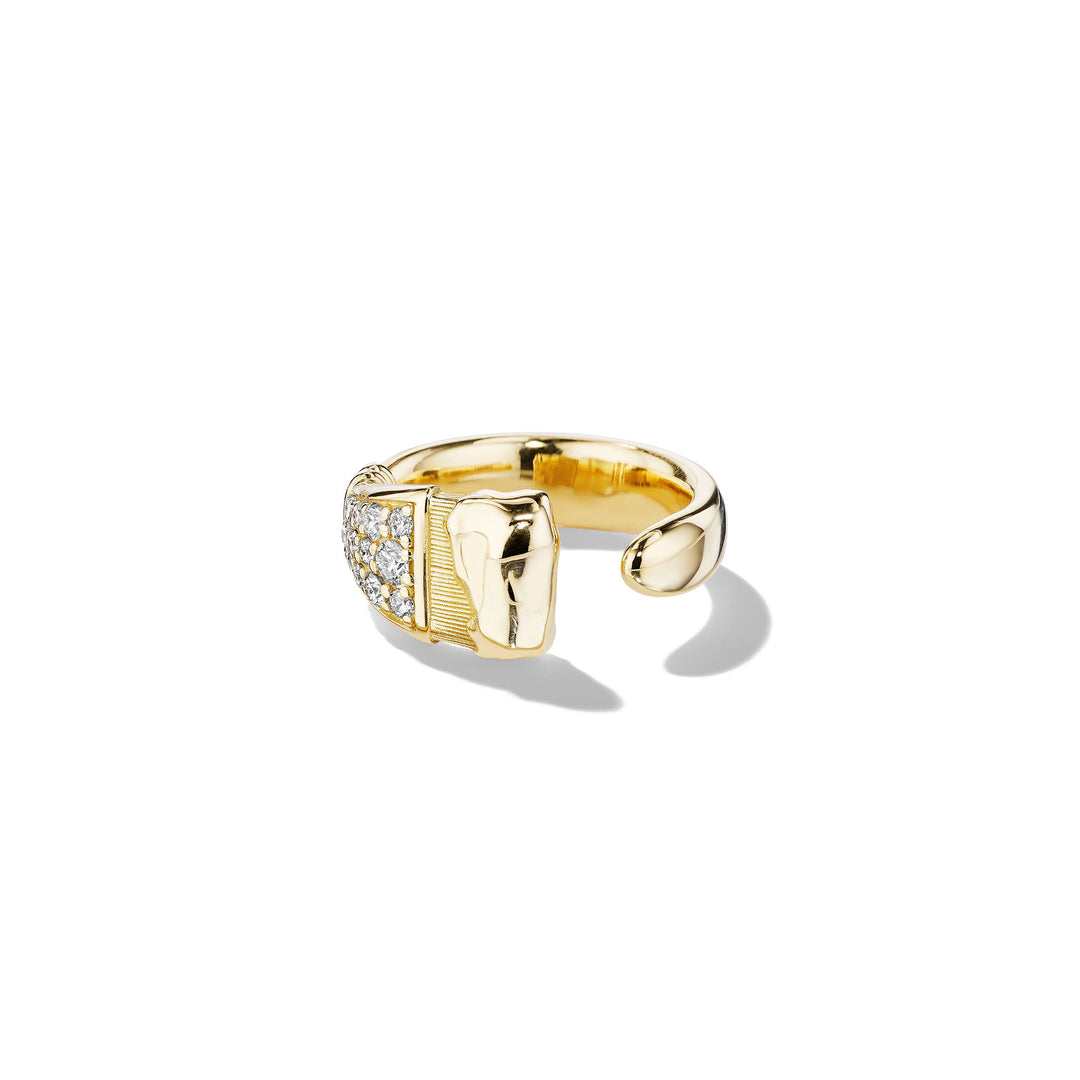 Mimi So Large Parsons Brush Diamond Ring_18k Yellow Gold