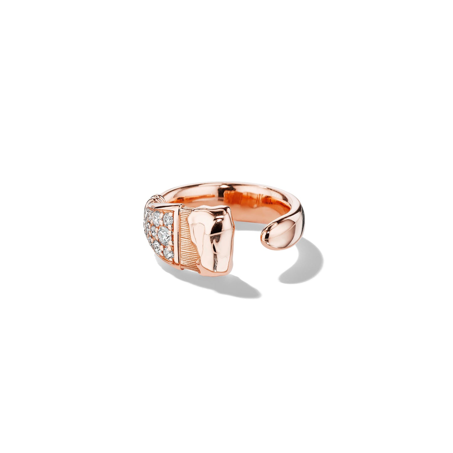 Mimi So Large Parsons Brush Diamond Ring_18k Rose Gold