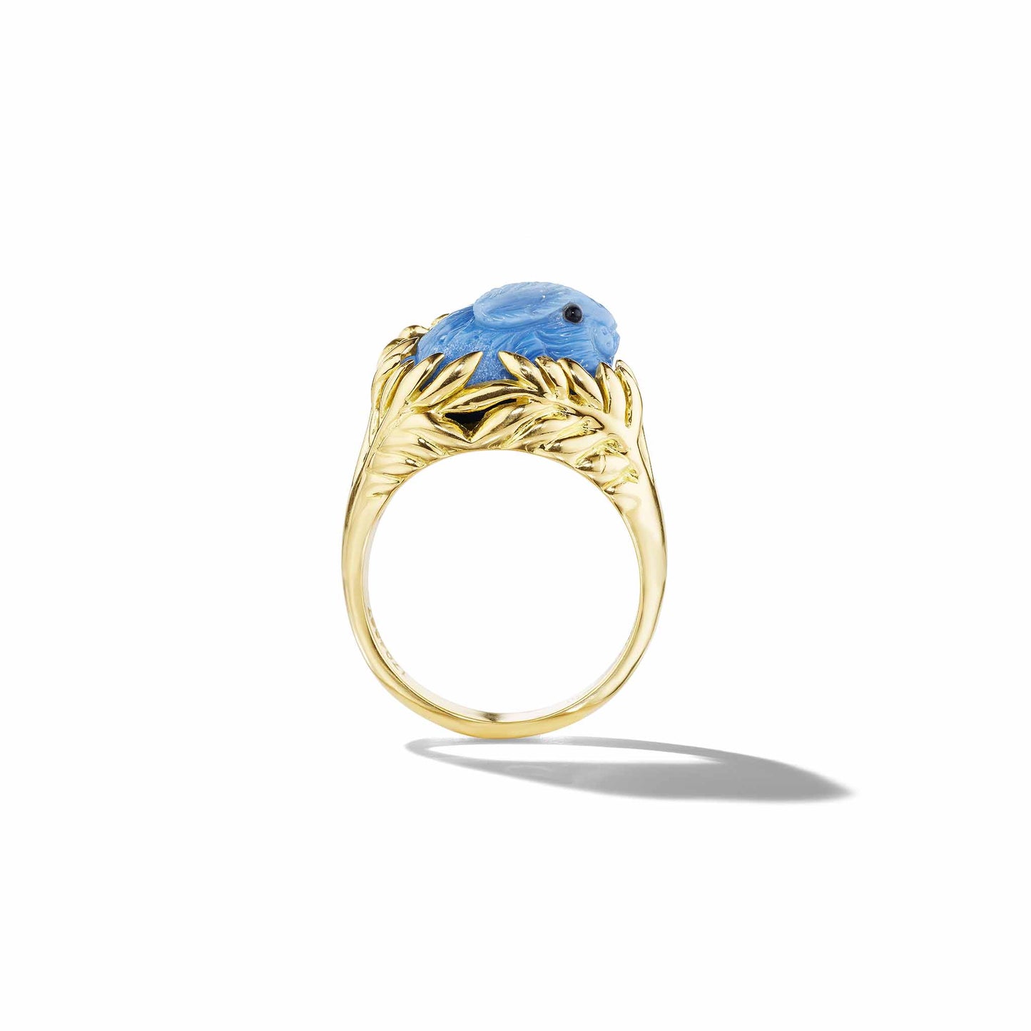 Wonderland Blue Opal Bunny Ring Mimi So