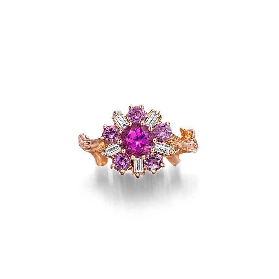 Wonderland Ballerina Pink Sapphire Ring Mimi So