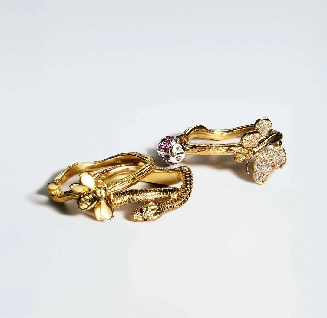 Wonderland Stackable Bands 18k Yellow Gold
