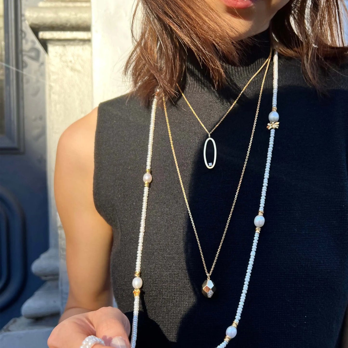 Wonderland Freshwater Pearl Bead Necklace Mimi So