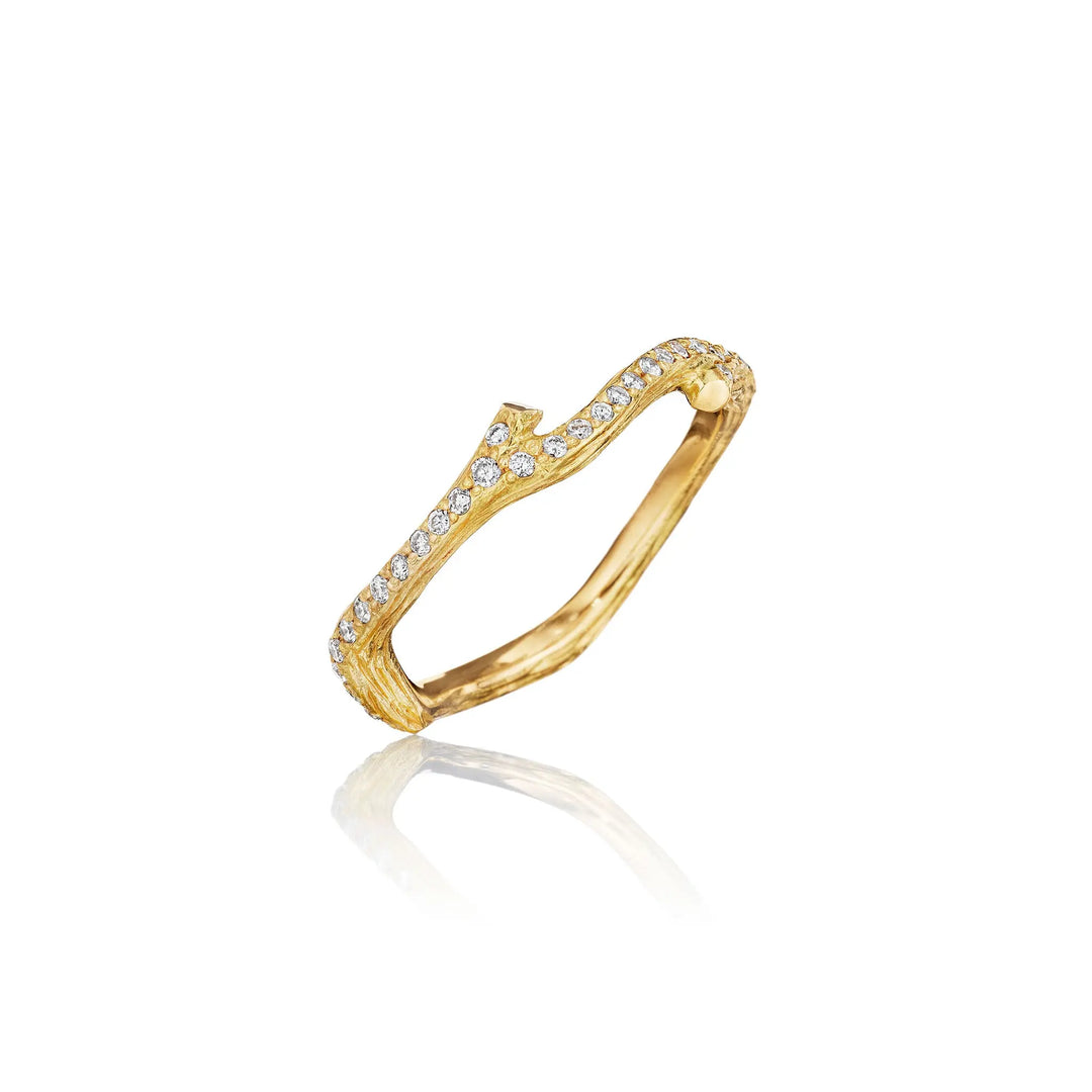 Wonderland Twig Diamond Eternity Ring Mimi So