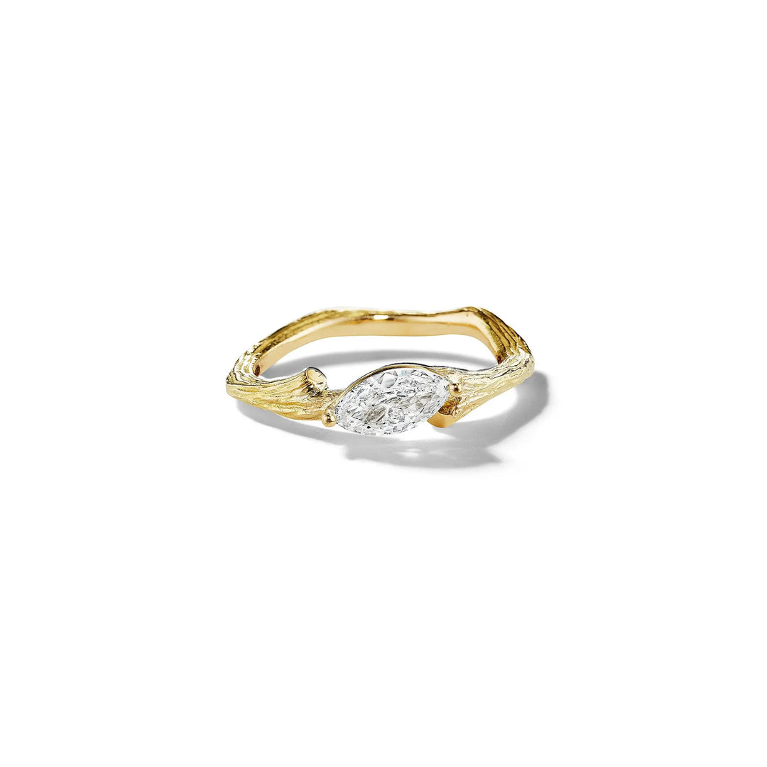 Wonderland Twig Ring Oval Diamond RG0201W-1801_18k Yellow Gold Mimi So