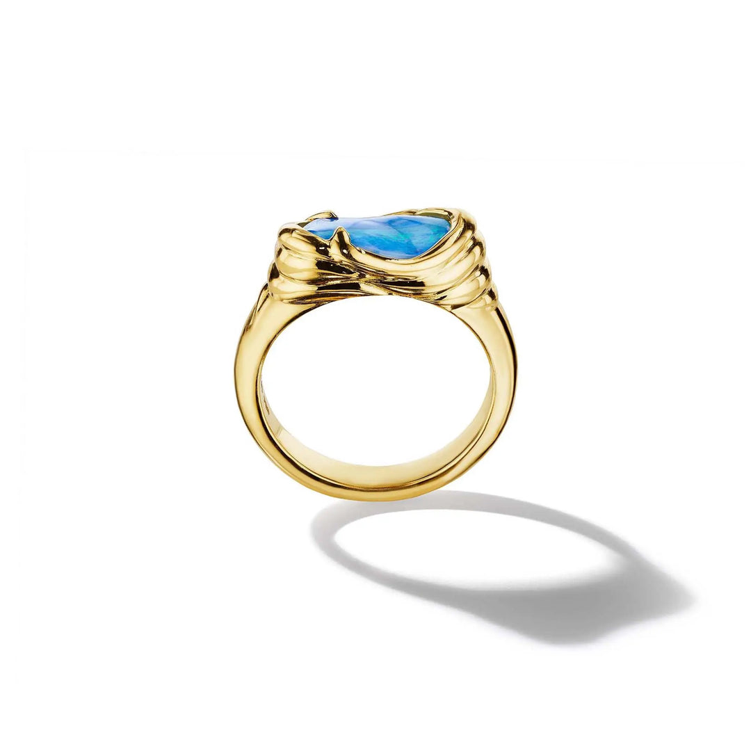Mimi So ZoZo Boulder Opal Ring 18k Yellow Gold