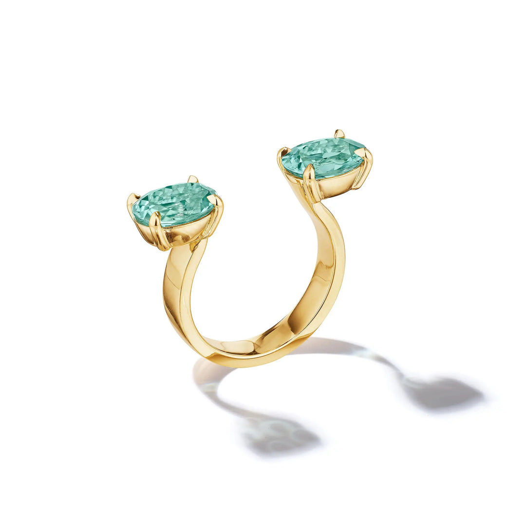 ZoZo In-Between Oval Green Tourmaline Ring Mimi So