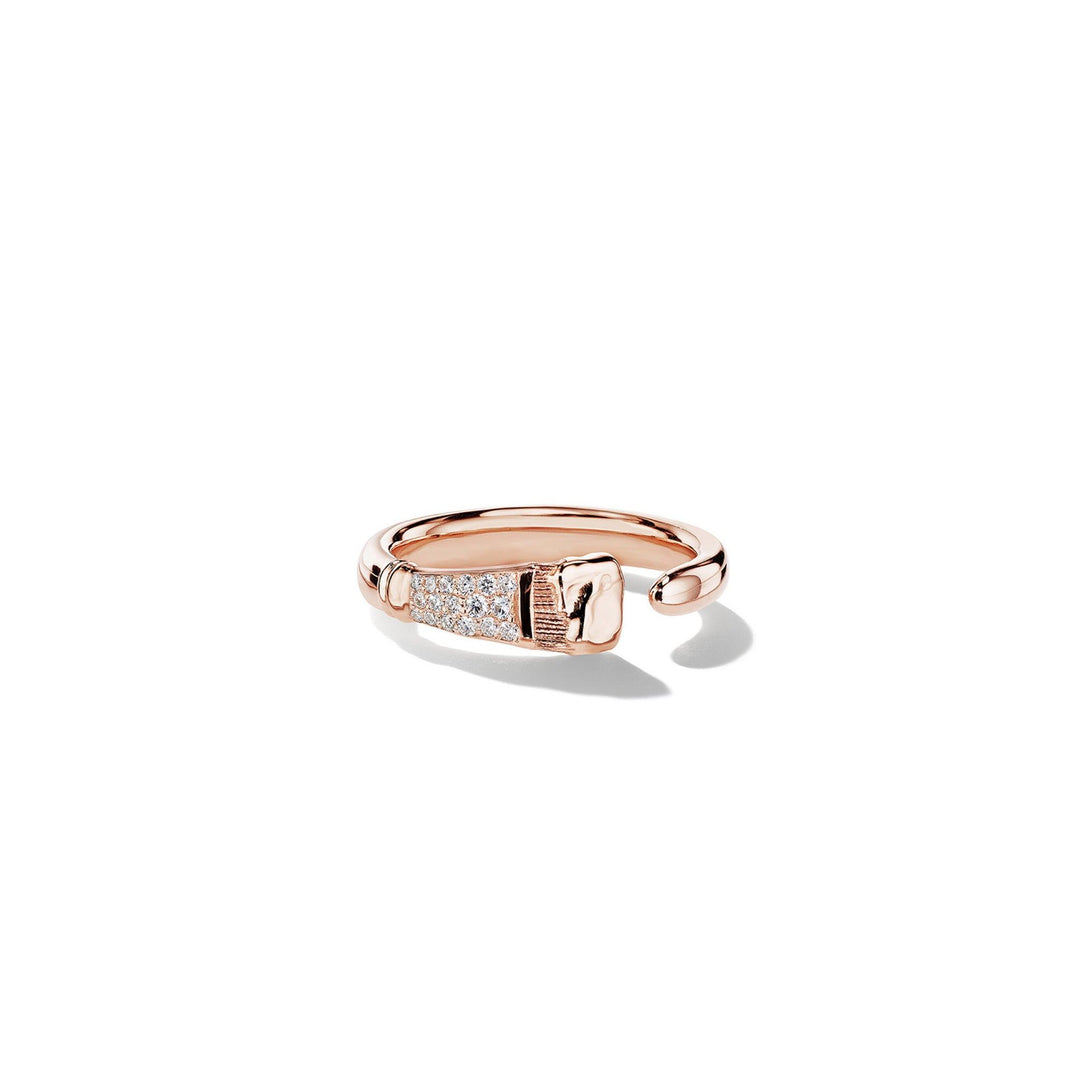 Parsons Brush Diamond Ring_18k Rose Gold