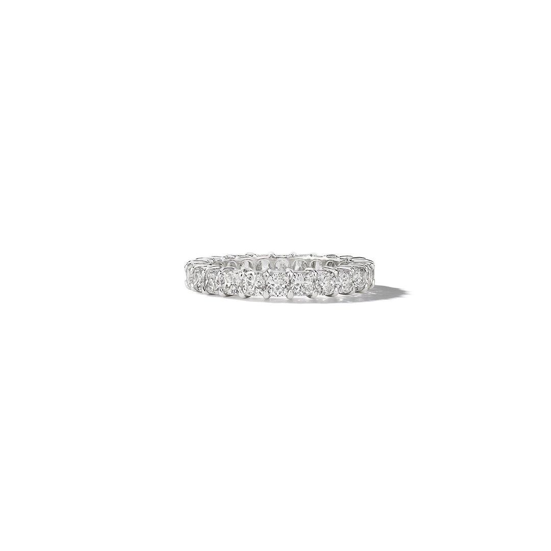 Cushion Cut Diamond Eternity Band_Platinum