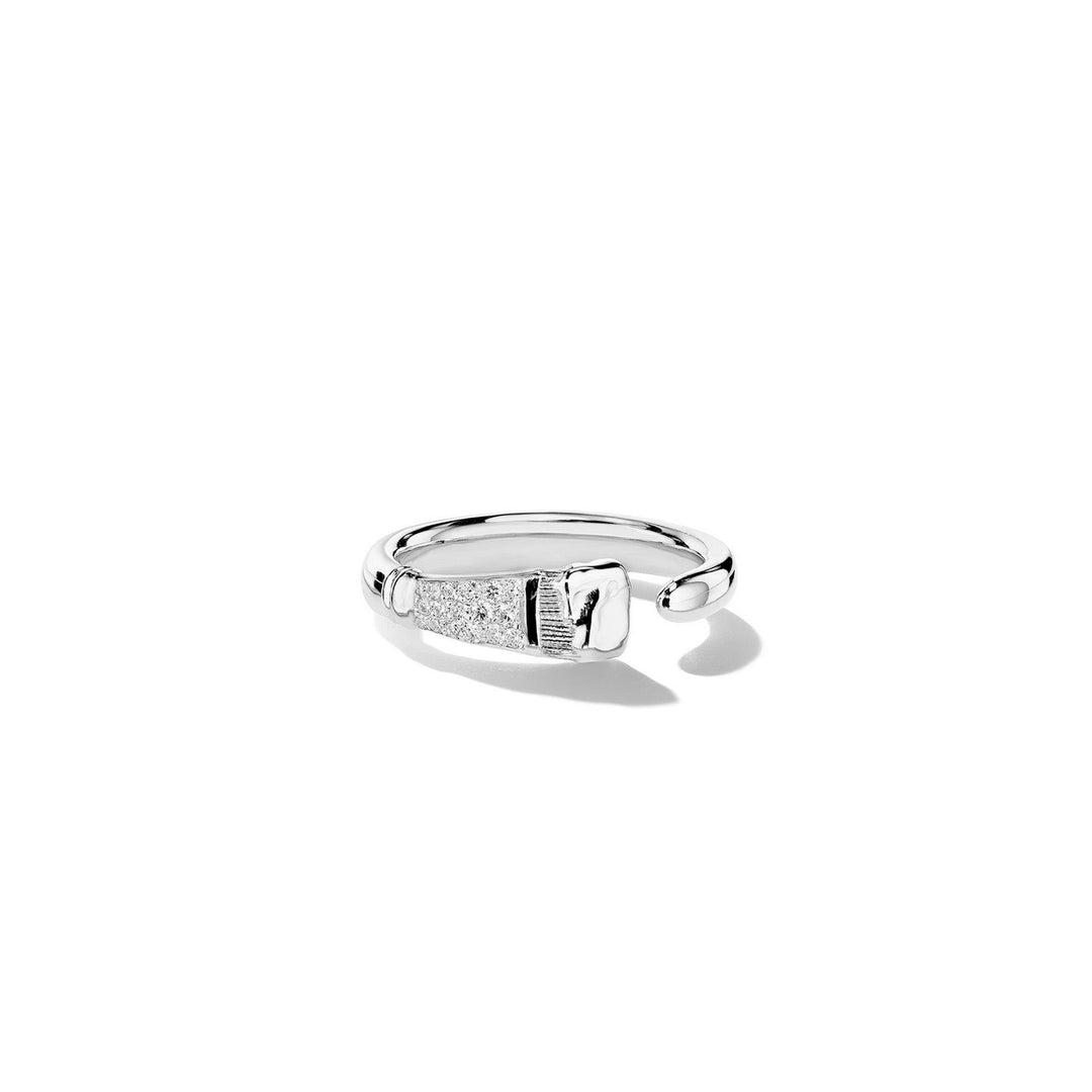 Parsons Brush Diamond Ring_18k White Gold