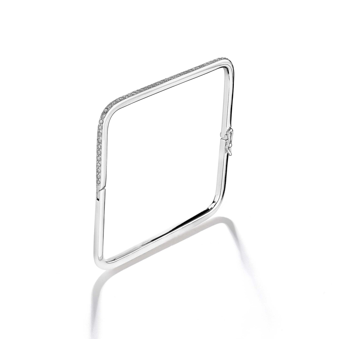 Piece Square Diamond Bangle