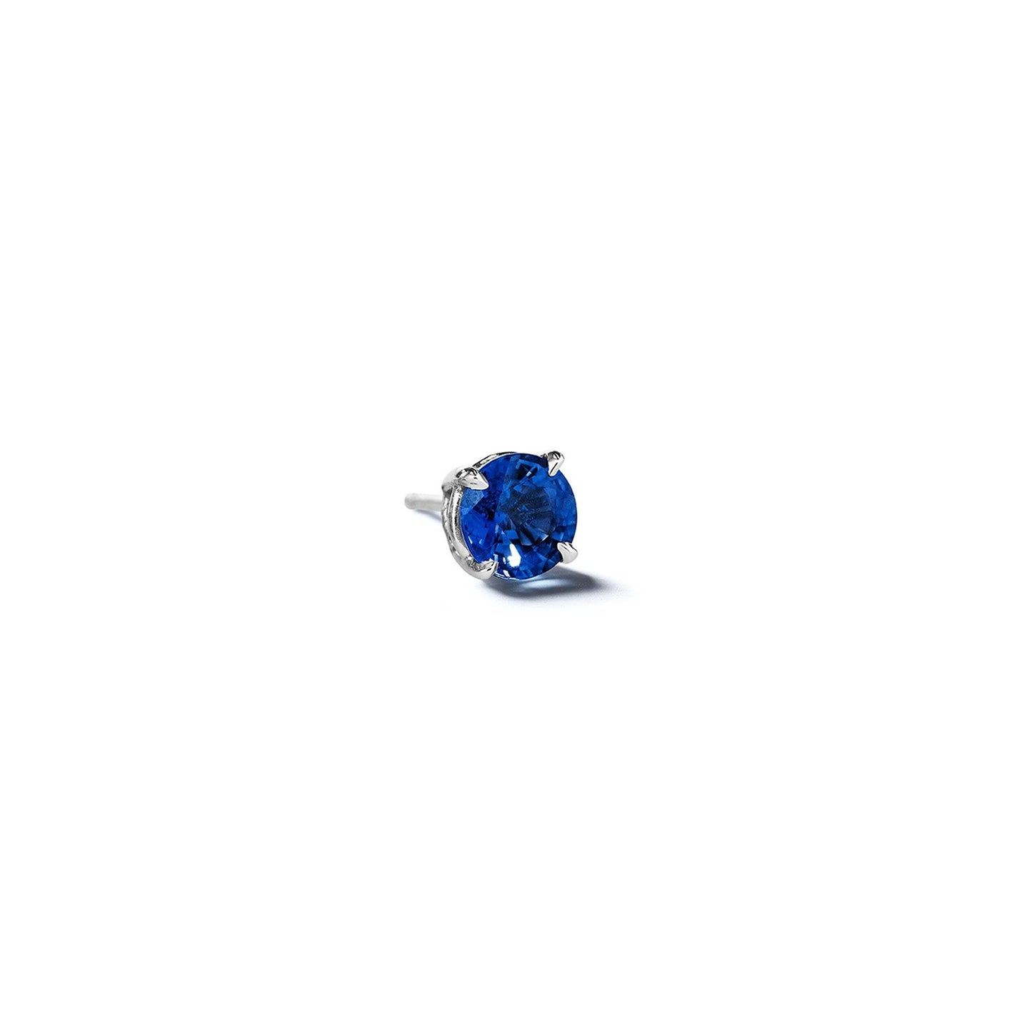Mimi-So-Blue-Sapphire-Single-Stud-Earring_18k White Gold