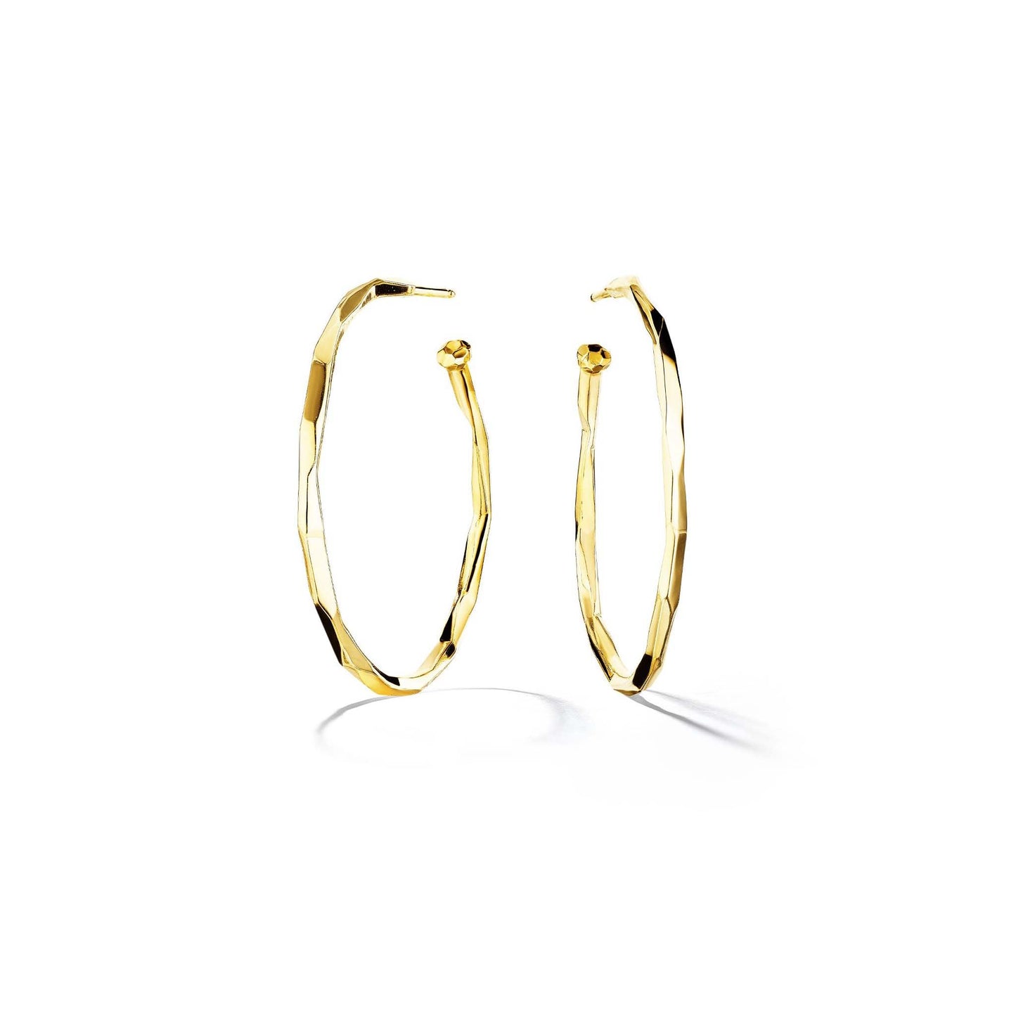 Mimi So Jackson Faceted Hoop Earrings_18k Yellow Gold