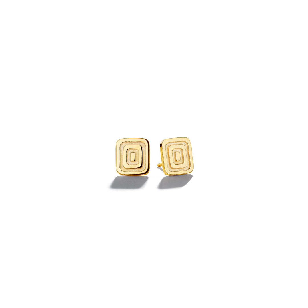 Piece Icon Studs_18k Yellow Gold