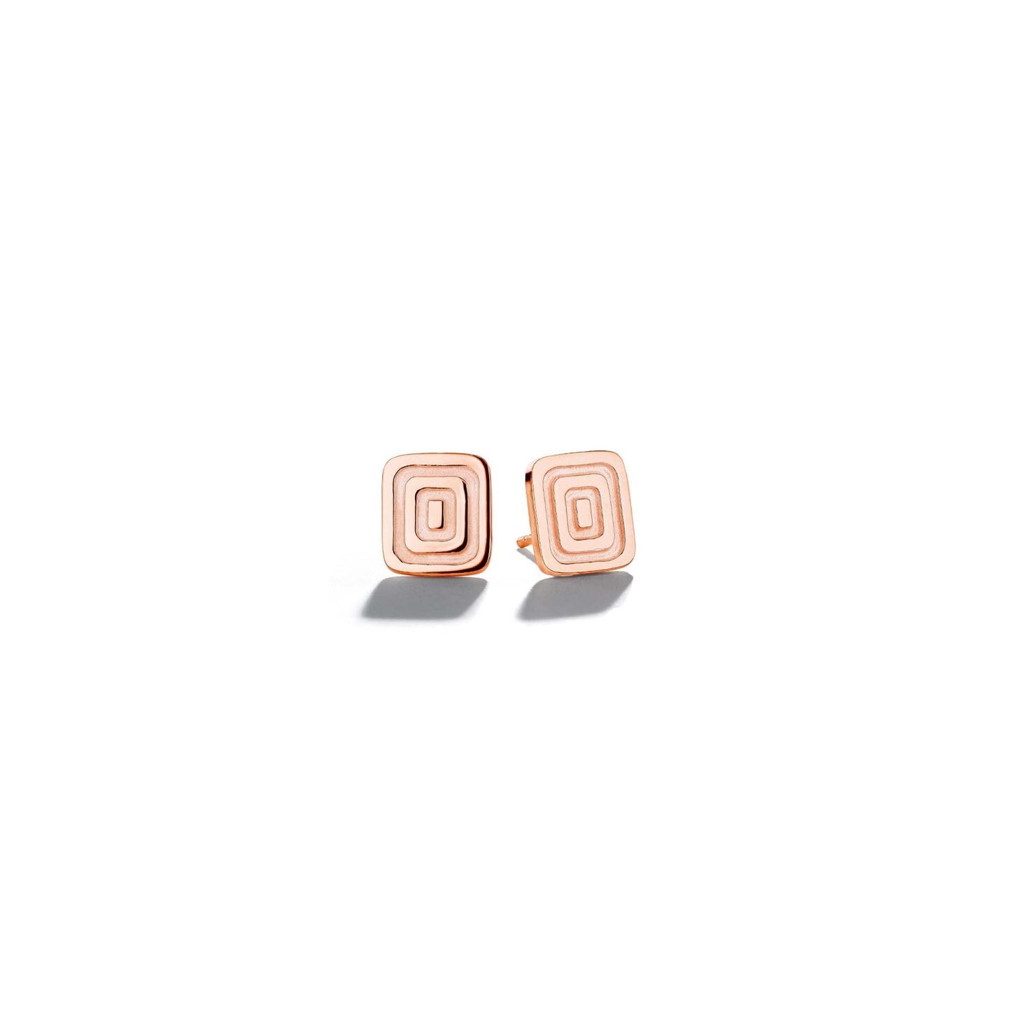 Piece Icon Studs_18k Rose Gold