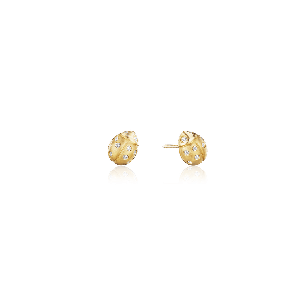 Mimi-So-Wonderland-Ladybug-Stud-Earring_18k Yellow Gold