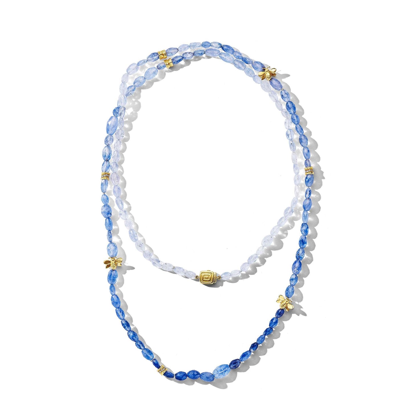 Wonderland Butterfly Sapphire Bead Necklace