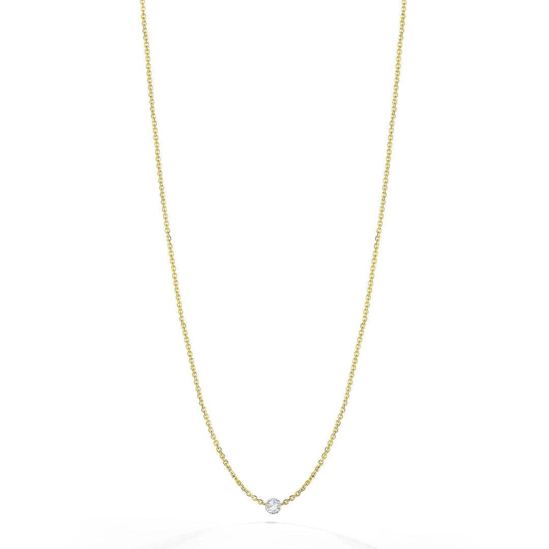 Mimi So Rosette Rose Cut Diamond Station Necklace