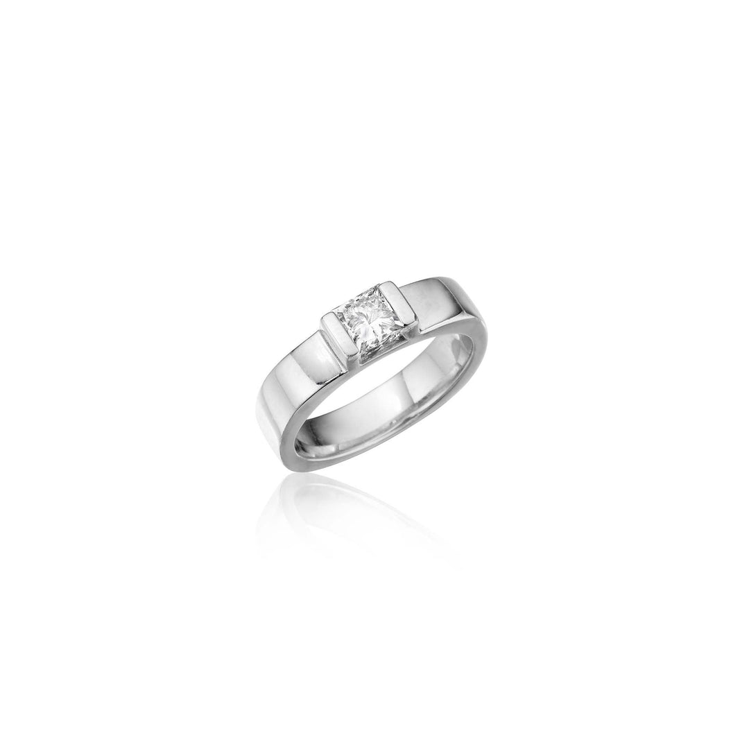 Piece Solitaire Engagement Ring