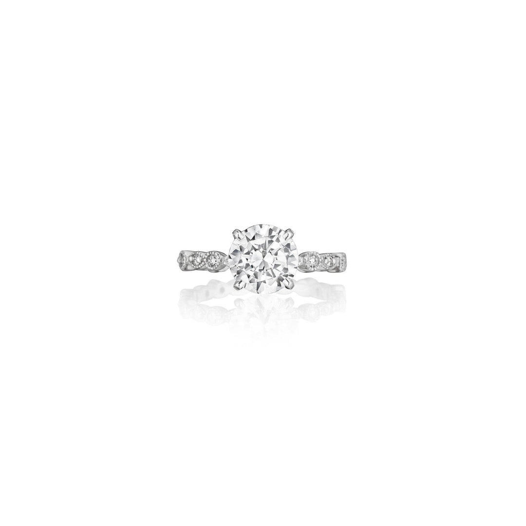 Madrid Diamond Eternity Engagement Ring 2mm_Platinum