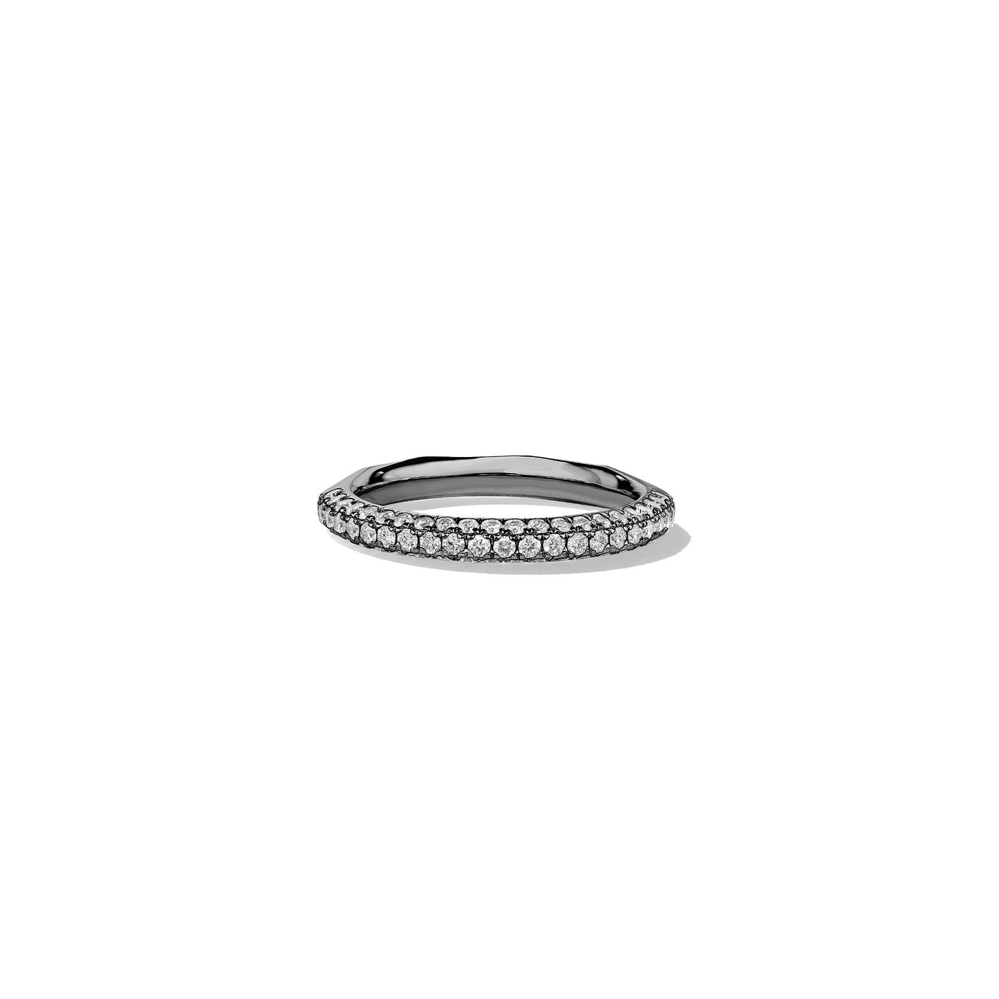 Mimi So Jackson Switch 3-Row Stackable Diamond Ring_18k Black Gold