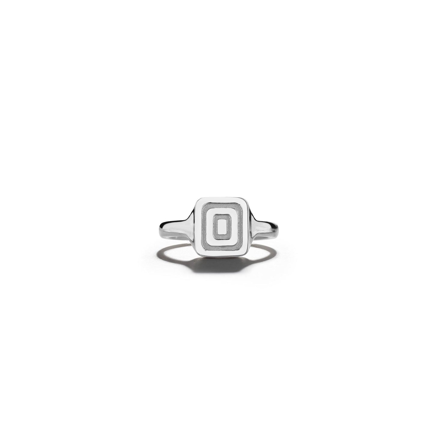 Piece Icon Signet Ring_18k White Gold