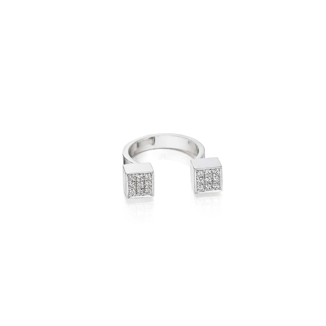 Mimi So Piece Cube In-Between Diamond Ring