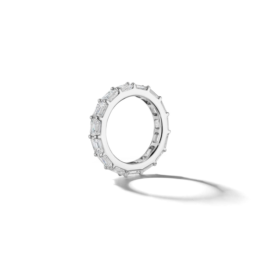 Horizontal Emerald Cut Eternity Band