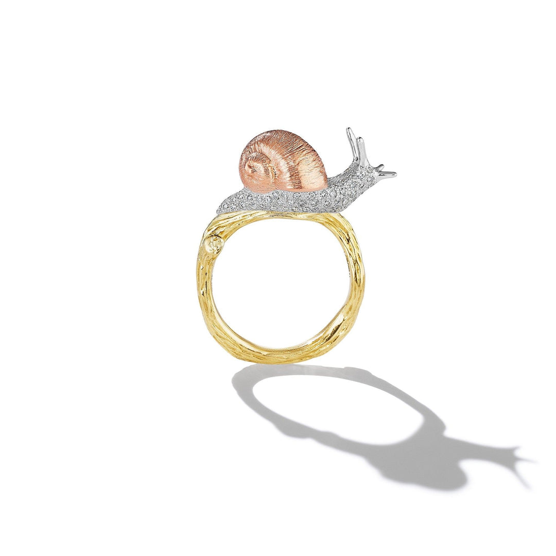 Mimi-So-Wonderland-Snail-Diamond-Twig-Ring_18k Yellow/White/Rose Gold