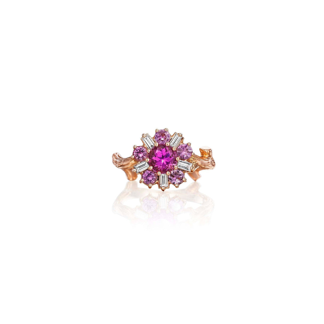 Wonderland Ballerina Pink Sapphire Ring_18k Rose Gold