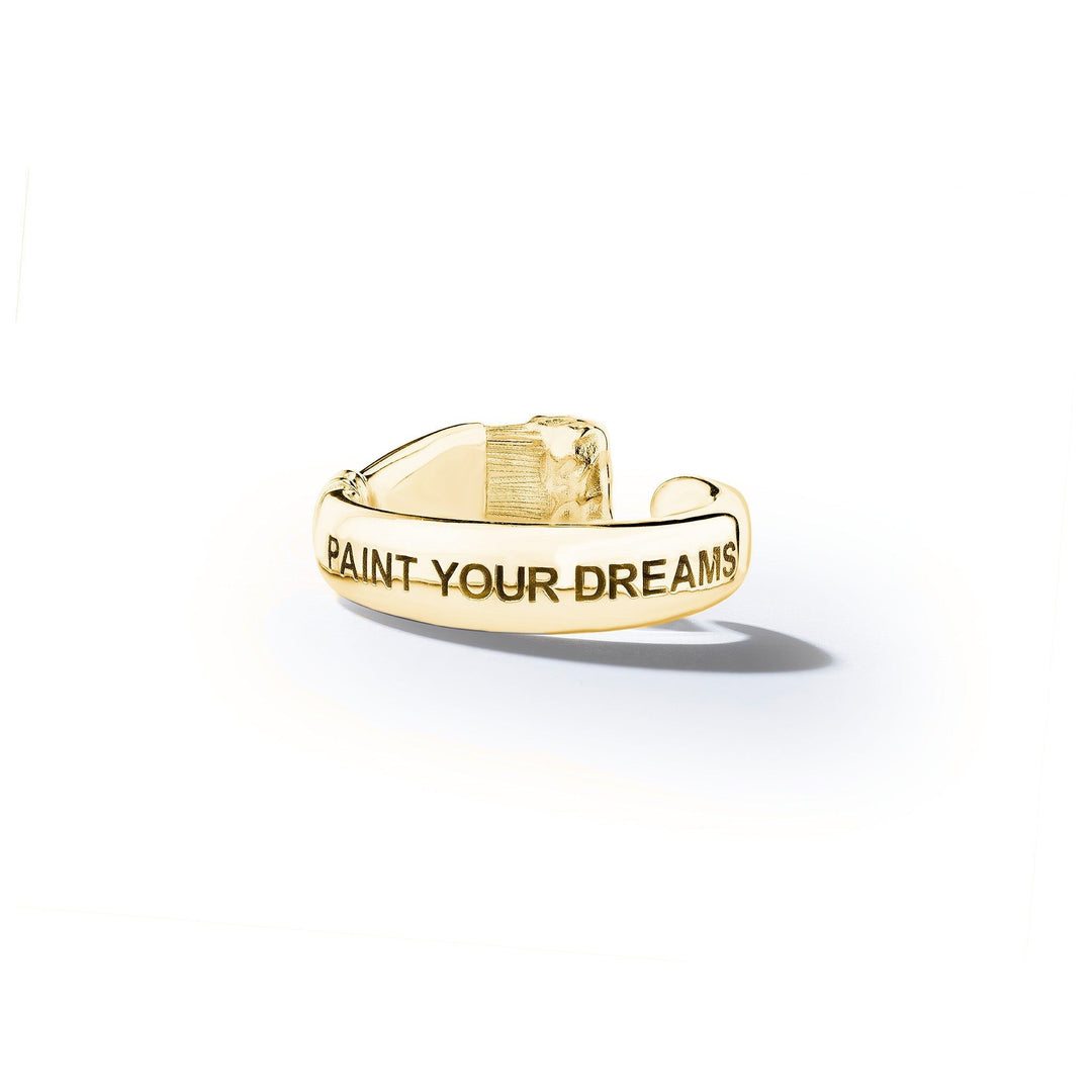 Parsons Brush Ring – X-Large 18k Yellow Gold