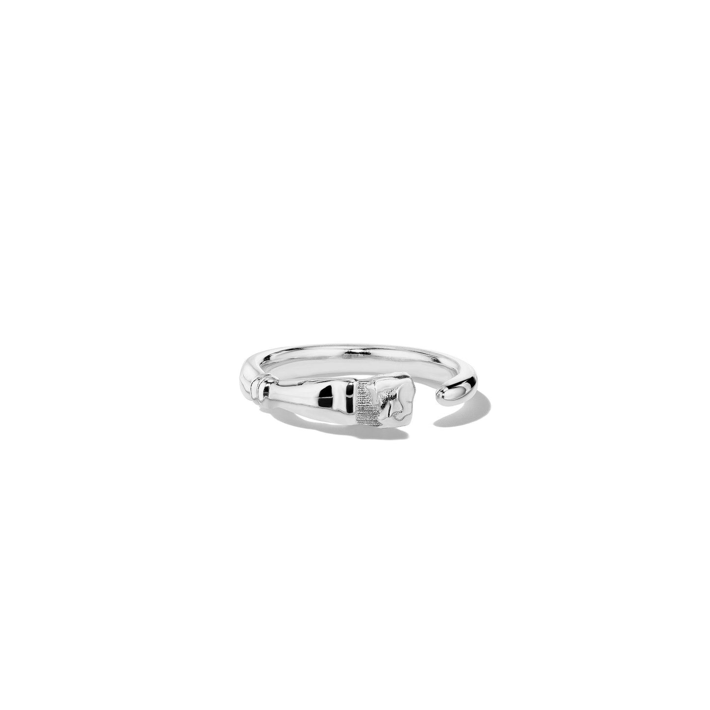 Parson Brush ring_18k White Gold