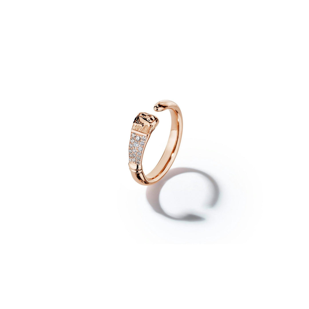 Parsons Brush Diamond Ring 18k Rose Gold