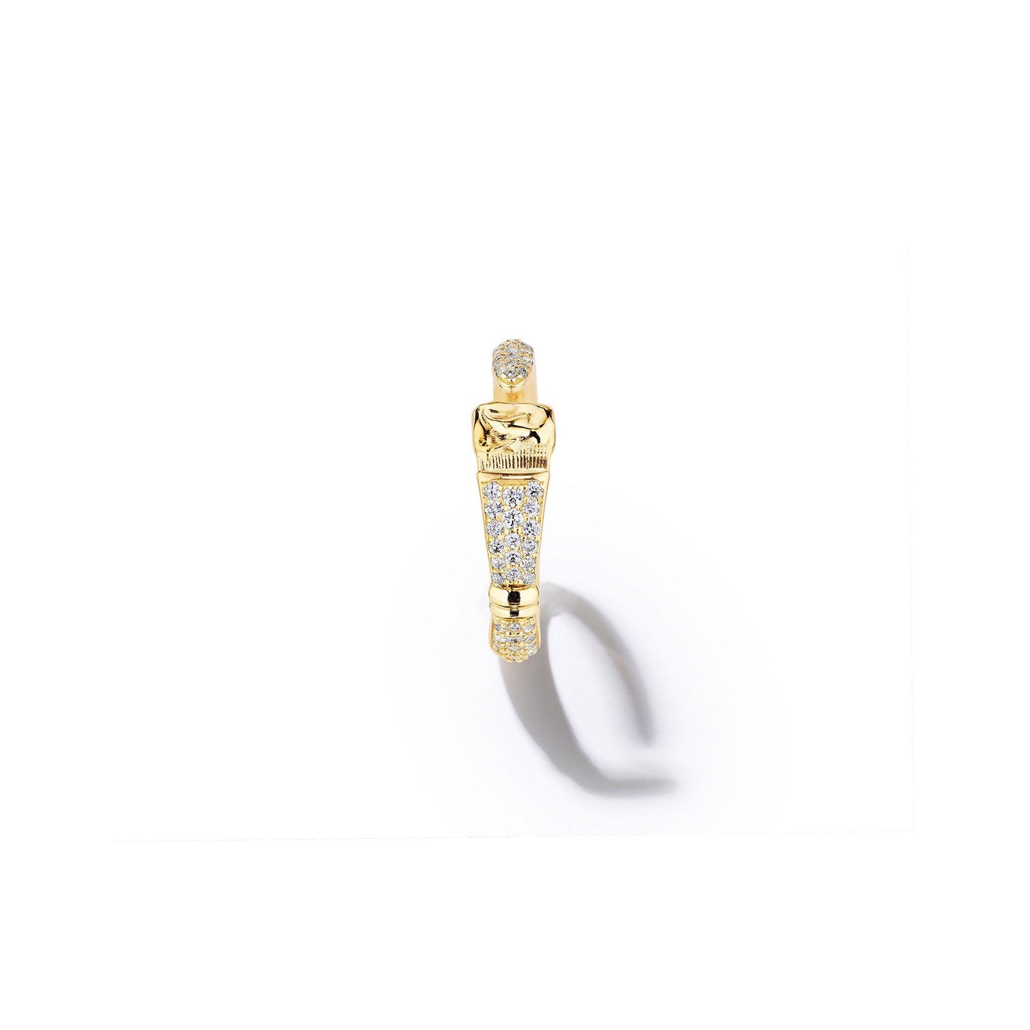 Parsons Brush Diamond Eternity Ring 18k Yellow Gold