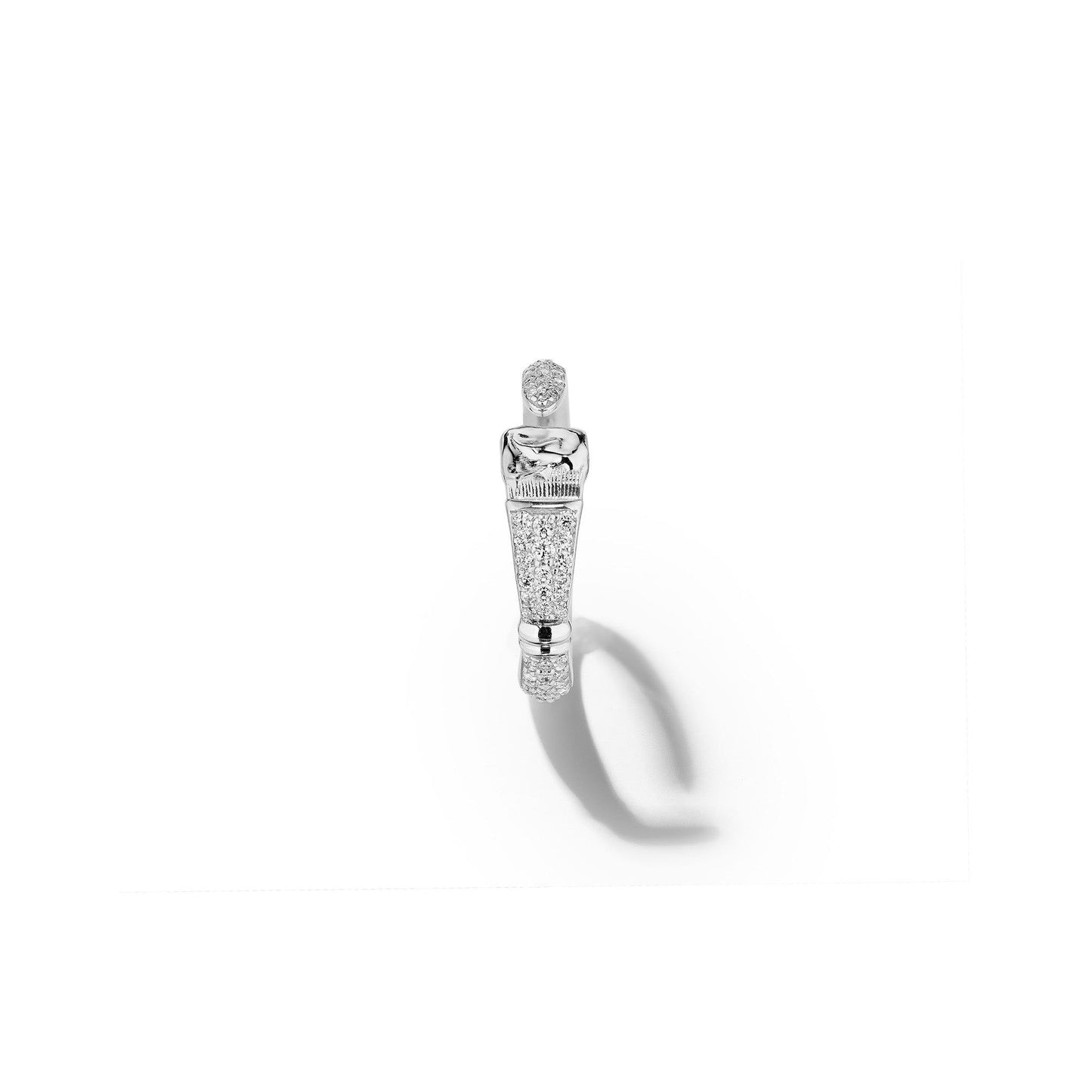 Parsons Brush Diamond Eternity Ring 18k White Gold