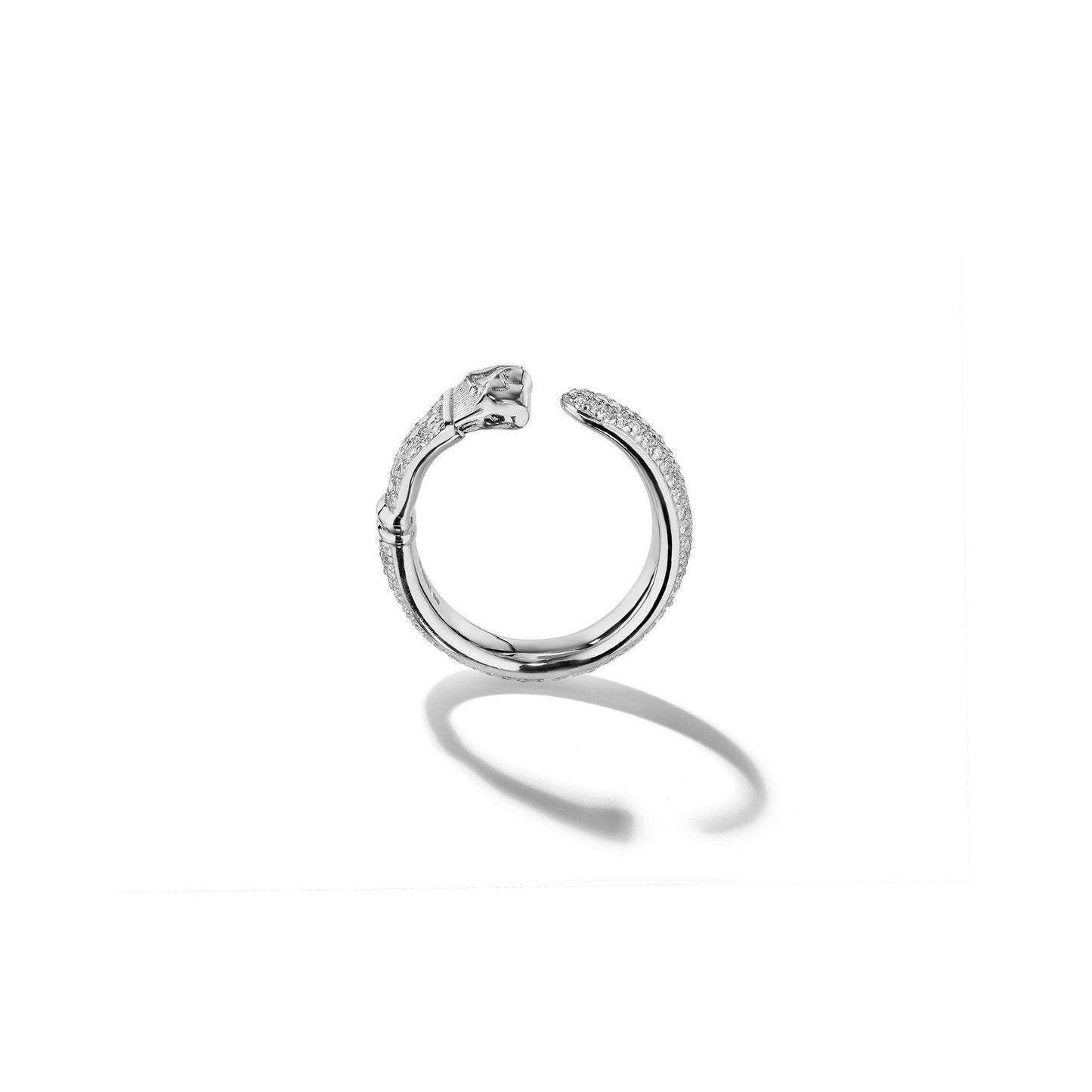 Parsons Brush Diamond Eternity Ring 18k White Gold