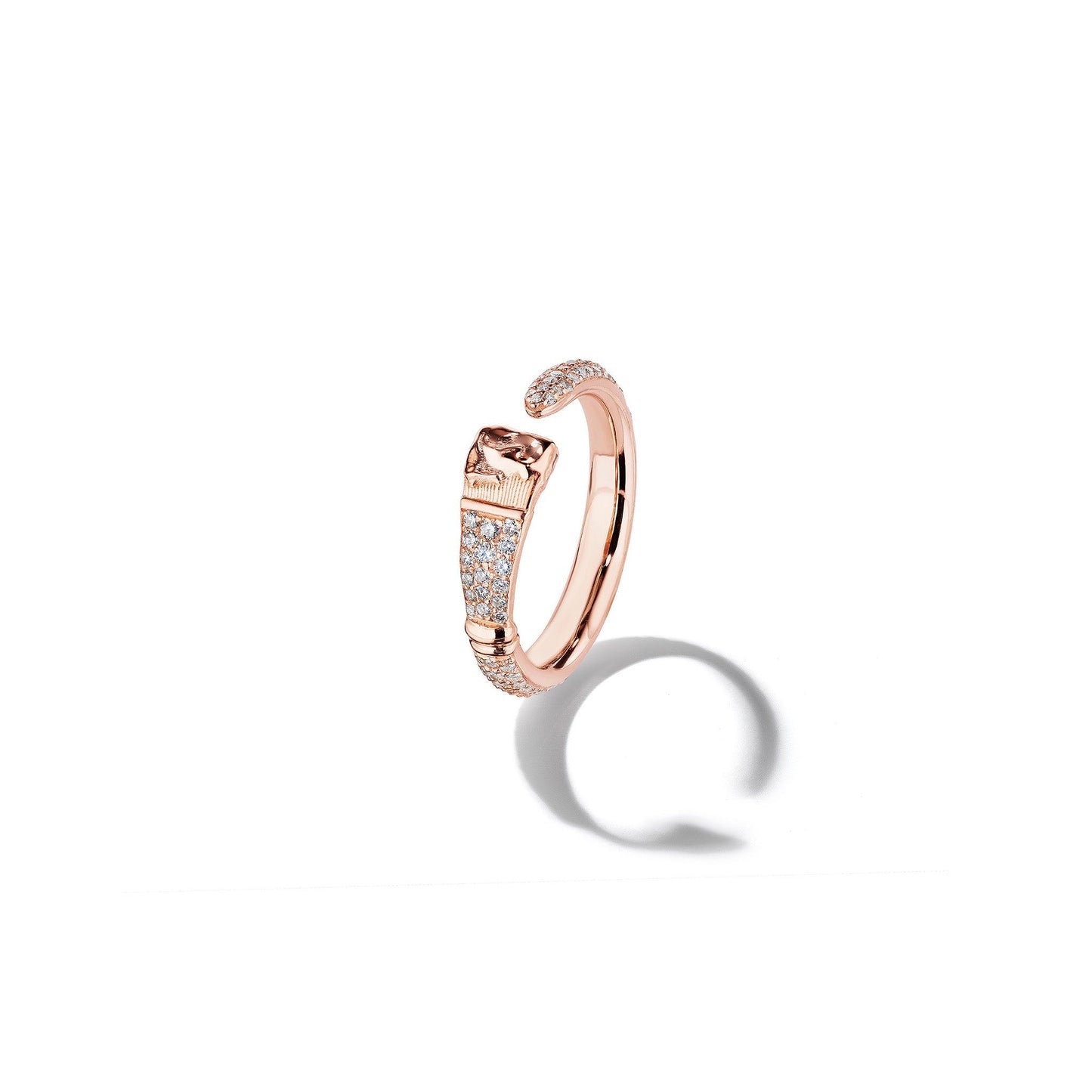 Parsons Brush Diamond Eternity Ring 18k Rose Gold
